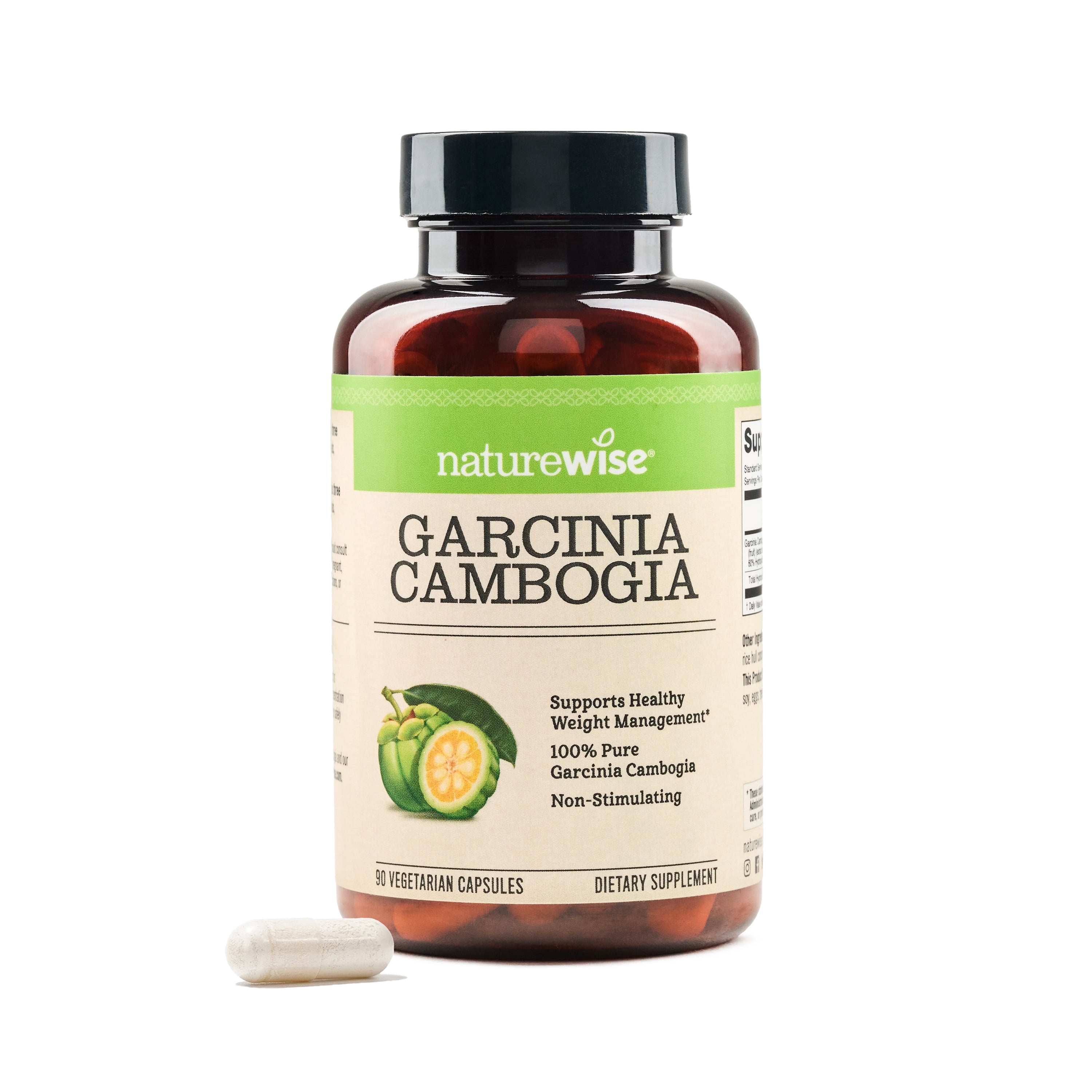NatureWise Garcinia Cambogia 500mg, Vegan Natural Diet Capsules, HCA ...