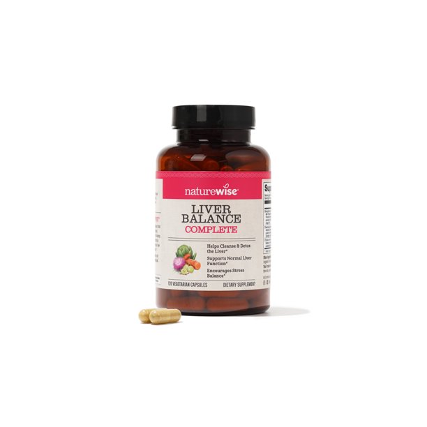 NatureWise Liver Detox Cleanse Supplement (60 servings) Triple Repair