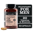 thumbnail image 1 of NatureWise Multivitamin for Men - Non-GMO - 60 Capsules[30-Day Supply], 1 of 10