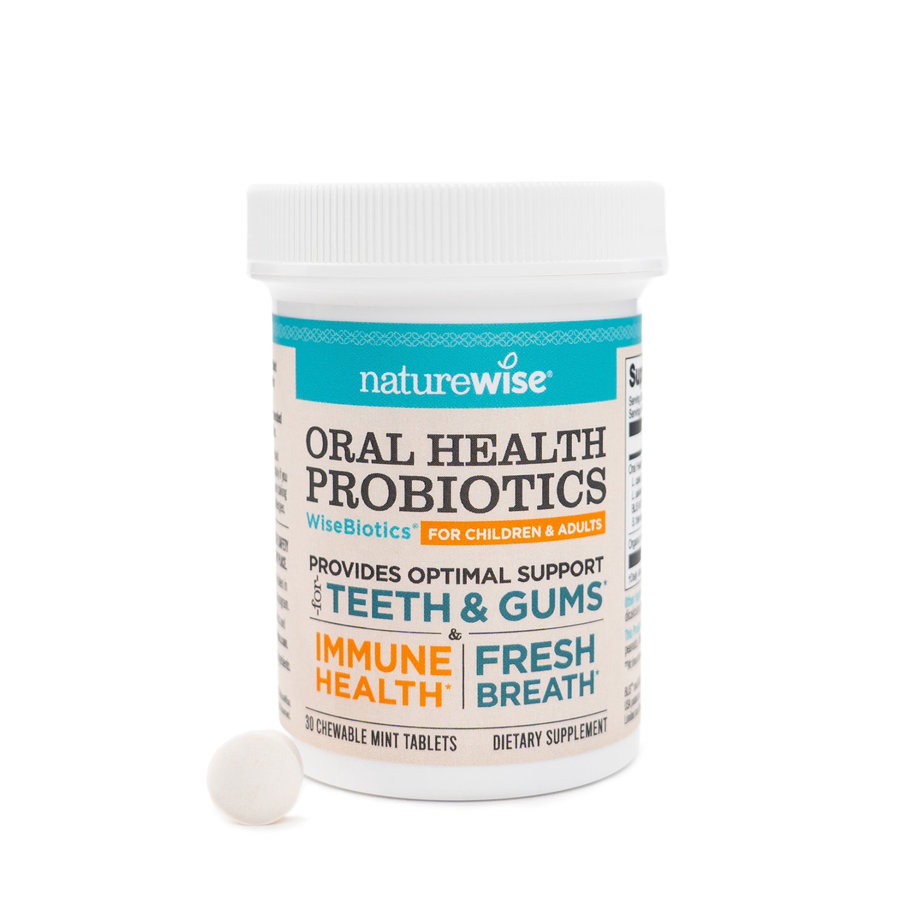 NatureWise Oral Probiotics for Teeth Gums Fresh Breath Chewable