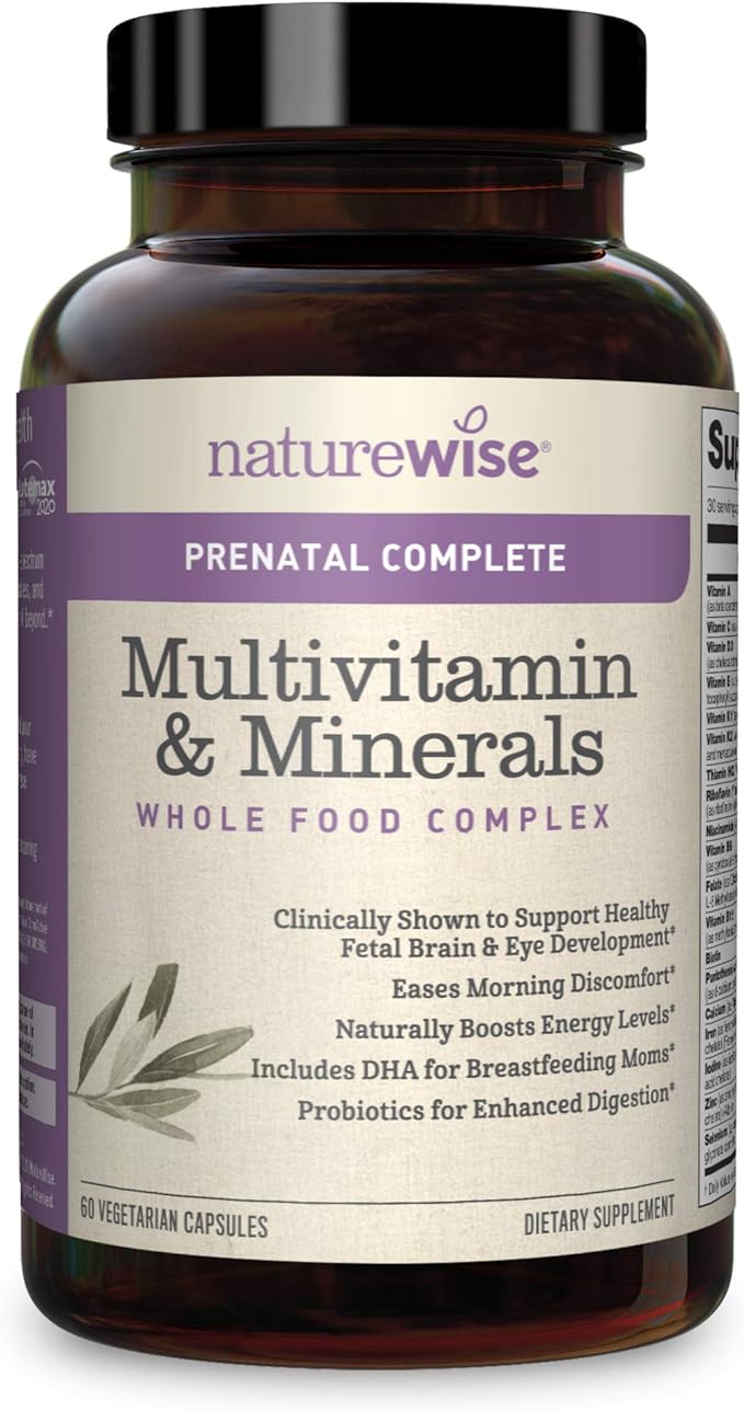 NatureWise Prenatal Whole Food Multivitamin for Women Folate