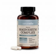 NatureWise Triple Magnesium Complex - High Absorption Magnesium Glycinate + Malate + Citrate for Muscle Nerve & Sleep Support - Vegan 90 Capsules