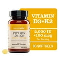 thumbnail image 1 of NatureWise Vitamin D3 2000IU + K2 (MK7) Coconut Oil - Non-GMO - 90 Softgels[90-Day Supply], 1 of 12
