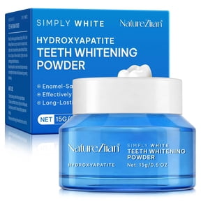 NatureZiran Hydroxyapatite Teeth Whitening Powder, PAP+ Peroxide-Free Formula, Fresh Breath Oral Care 15g