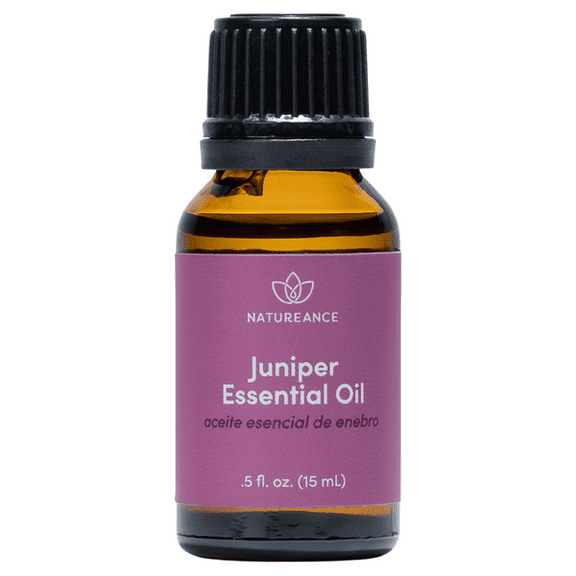 Natureance Juniper Essential Oil (0.5 oz) - 100% Pure and Natural, Therapeutic Grade Essential Oil