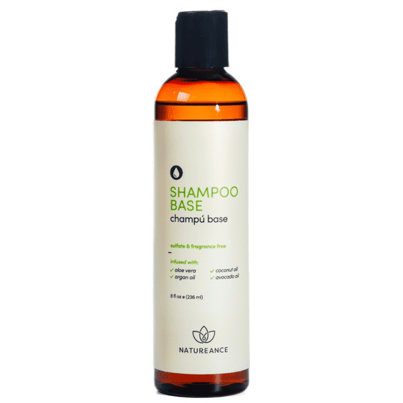 Natureance Shampoo Base (8 oz) - Infused with Avocado Oil, Argan Oil, Coconut Oil, and Aloe Vera