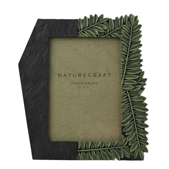 Naturecraft Flagstone Fern Leaf Resin Photo Frame 5 x 7