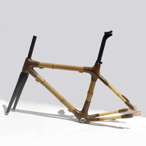 Naturefly Bamboo Road Bike Frame Track Frameset Fixie Single Speed Fixed Gear Bicycle Parts 700c