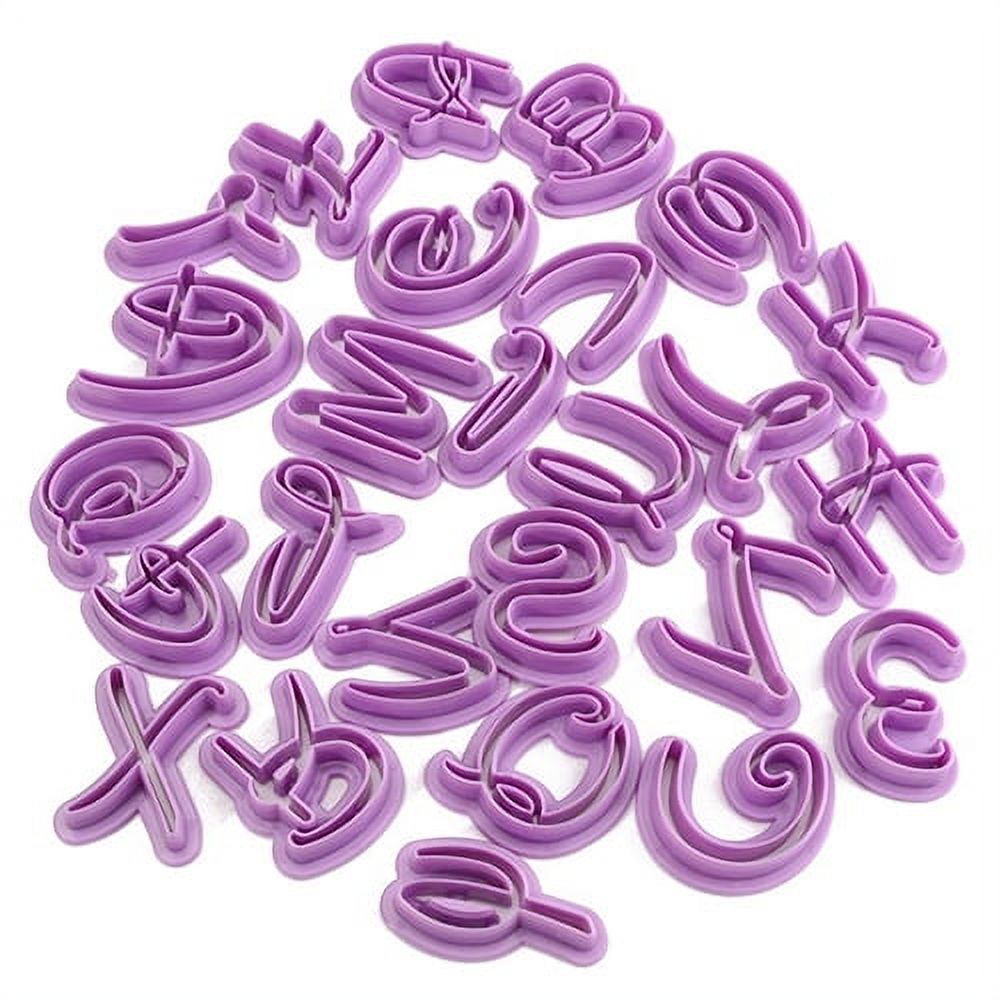 Naturegr 26 Pcs Alphabet Letter Cookie Cutters Cake Decorating