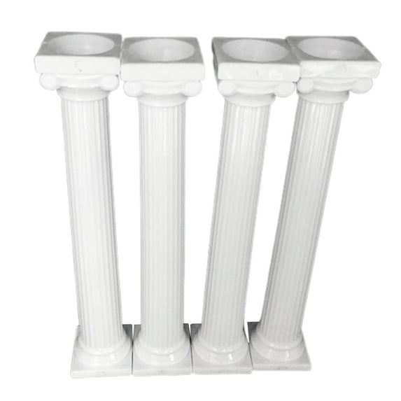 Naturegr 4Pcs/Set Cake Rods Plastic Cake Standing Grecian Pillars Gathering Supplies