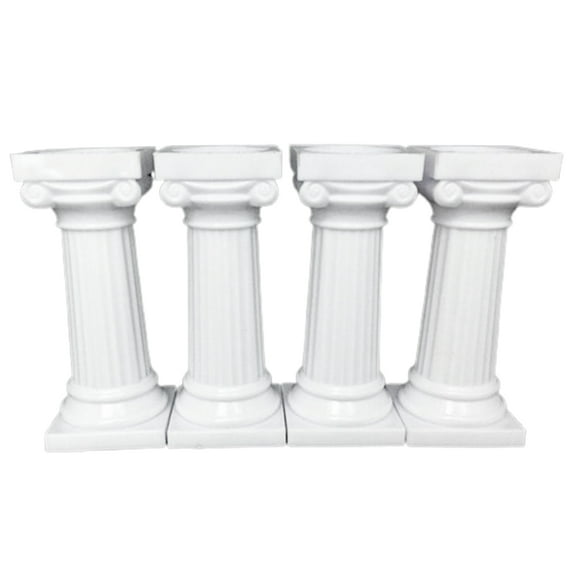 Naturegr 4Pcs/Set Cake Rods Plastic Cake Standing Grecian Pillars Gathering Supplies