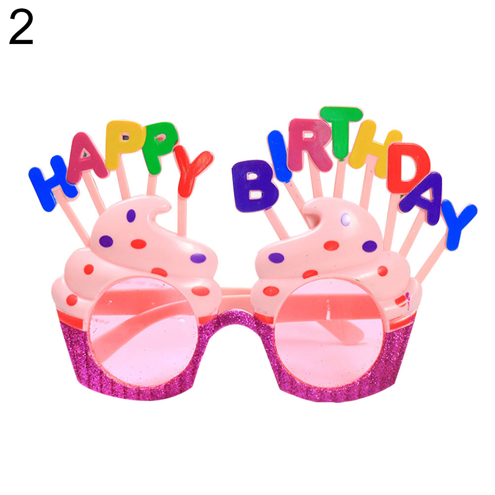 Naturegr Lightweight Adults Kids Funny Happy Birthday Glasses Dress Up 