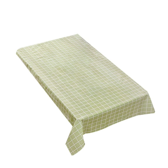 Naturegr Plaid Pattern Kitchen Table Cover Waterproof Heat Resistant Tablecloth Decor
