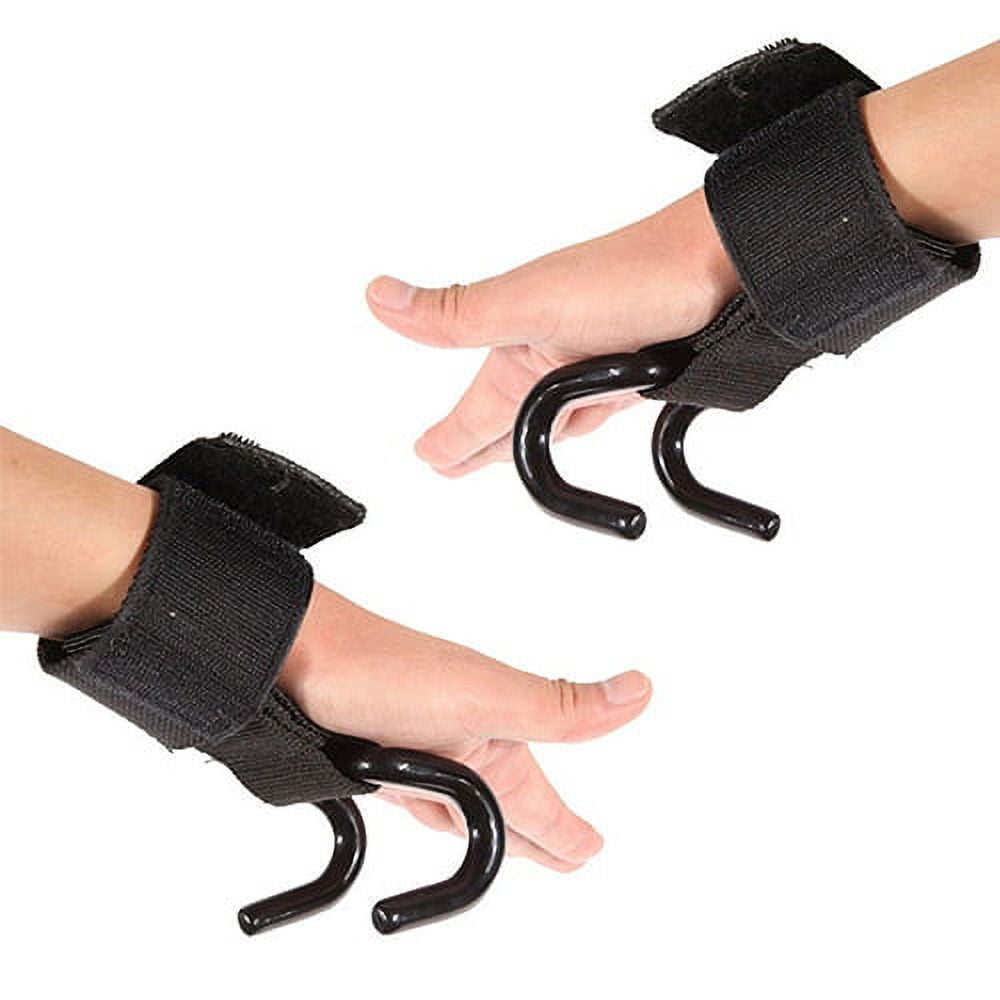 2Fit Weight Lifting Gym Training Hook Wrist Support Gripper Straps Gloves