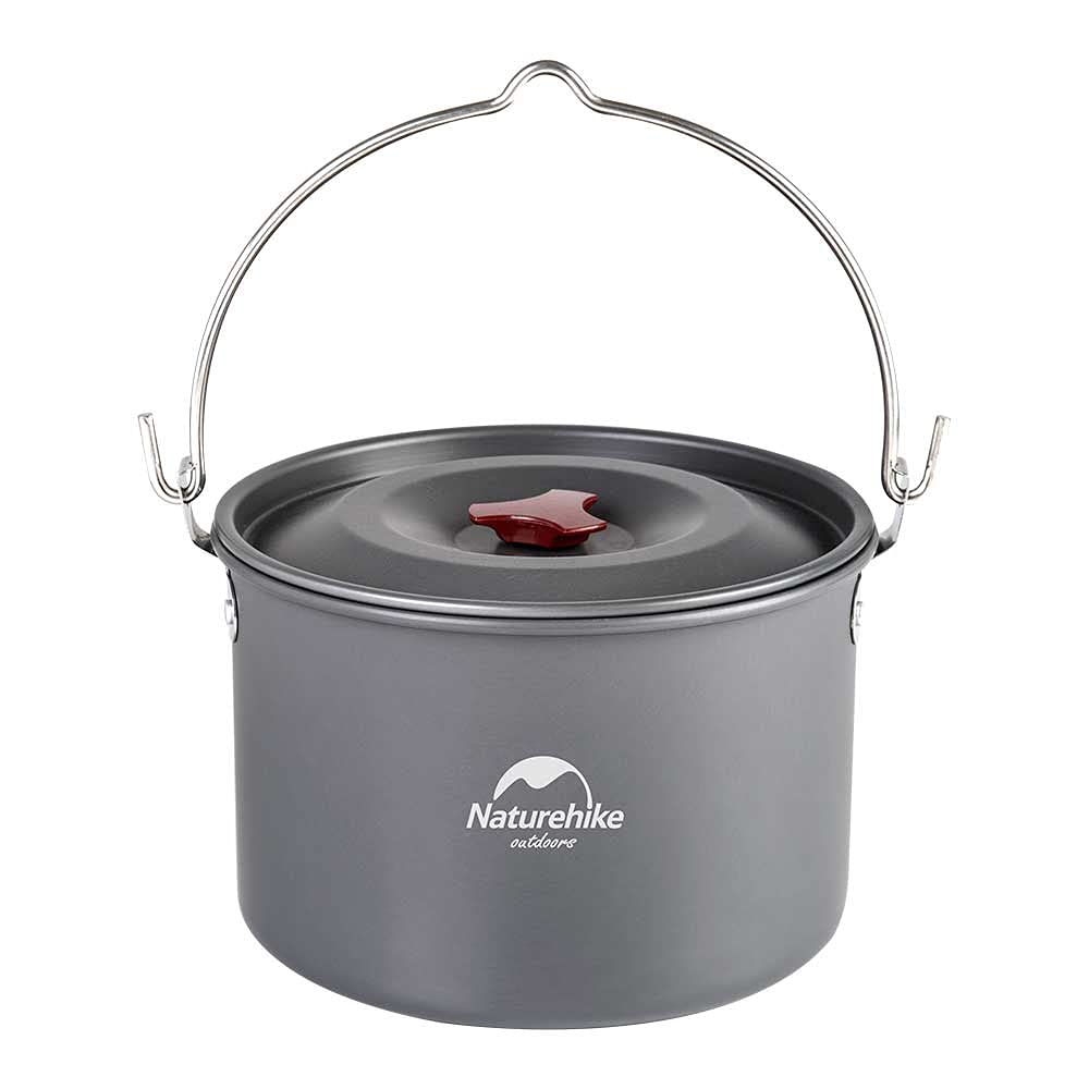 Naturehike 46 Person Aluminum Hanging Pot, Portable Camping Pot with