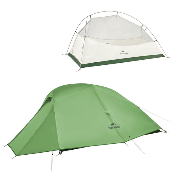 Naturehike Cloud-Up 2 Person Tent Lightweight Backpacking Tent with Footprint - Free Standing Ultralight Camping Hiking Backpack Tents Two Person Tent