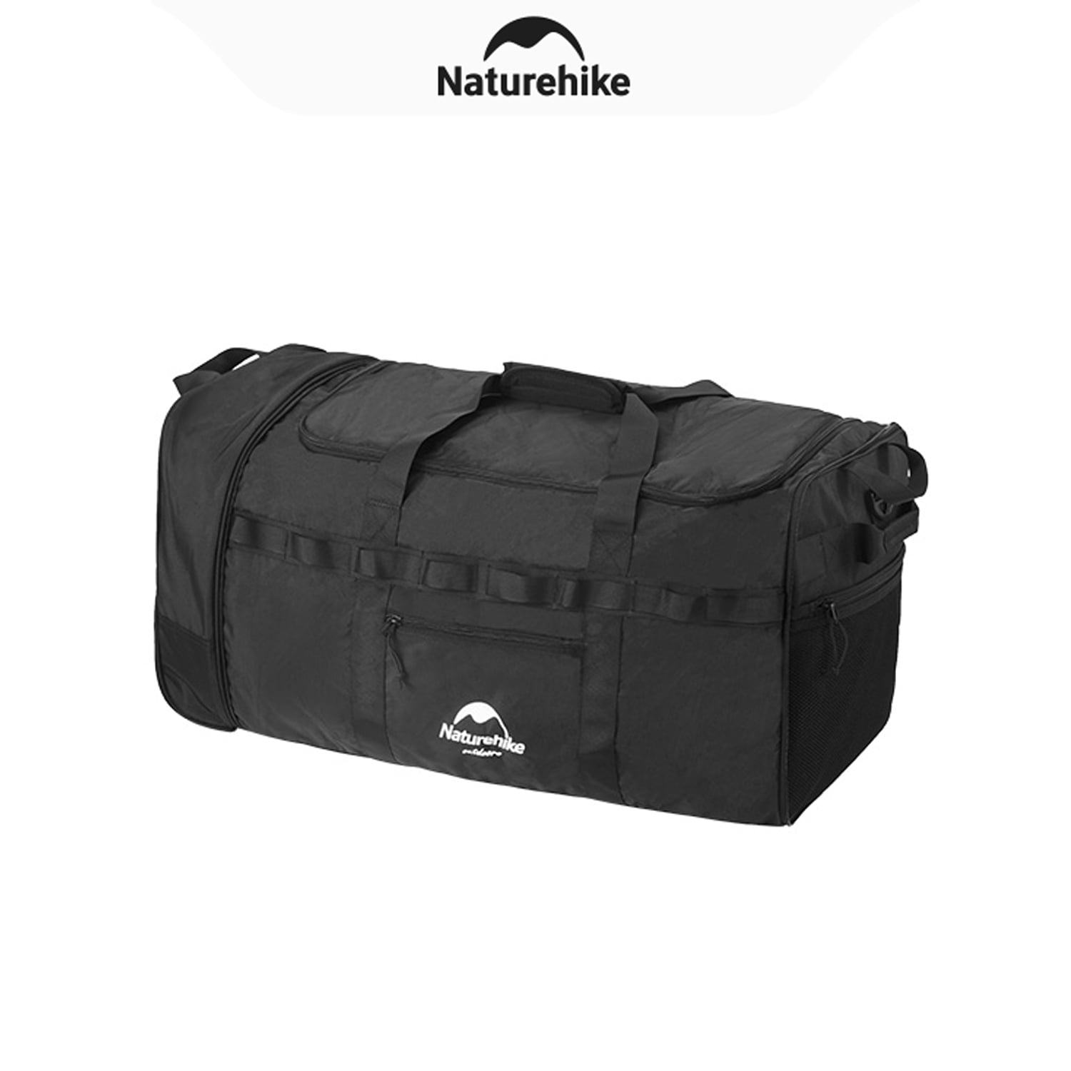 Naturehike, Collapsible Duffel Bag with Wheels, Portable 88L Large Capacity Sports & Travel Bag, Foldable Travel Luggage Bag for Adult, Tear-resistant Polyester Fabric, For Camping/Traveling/Touring