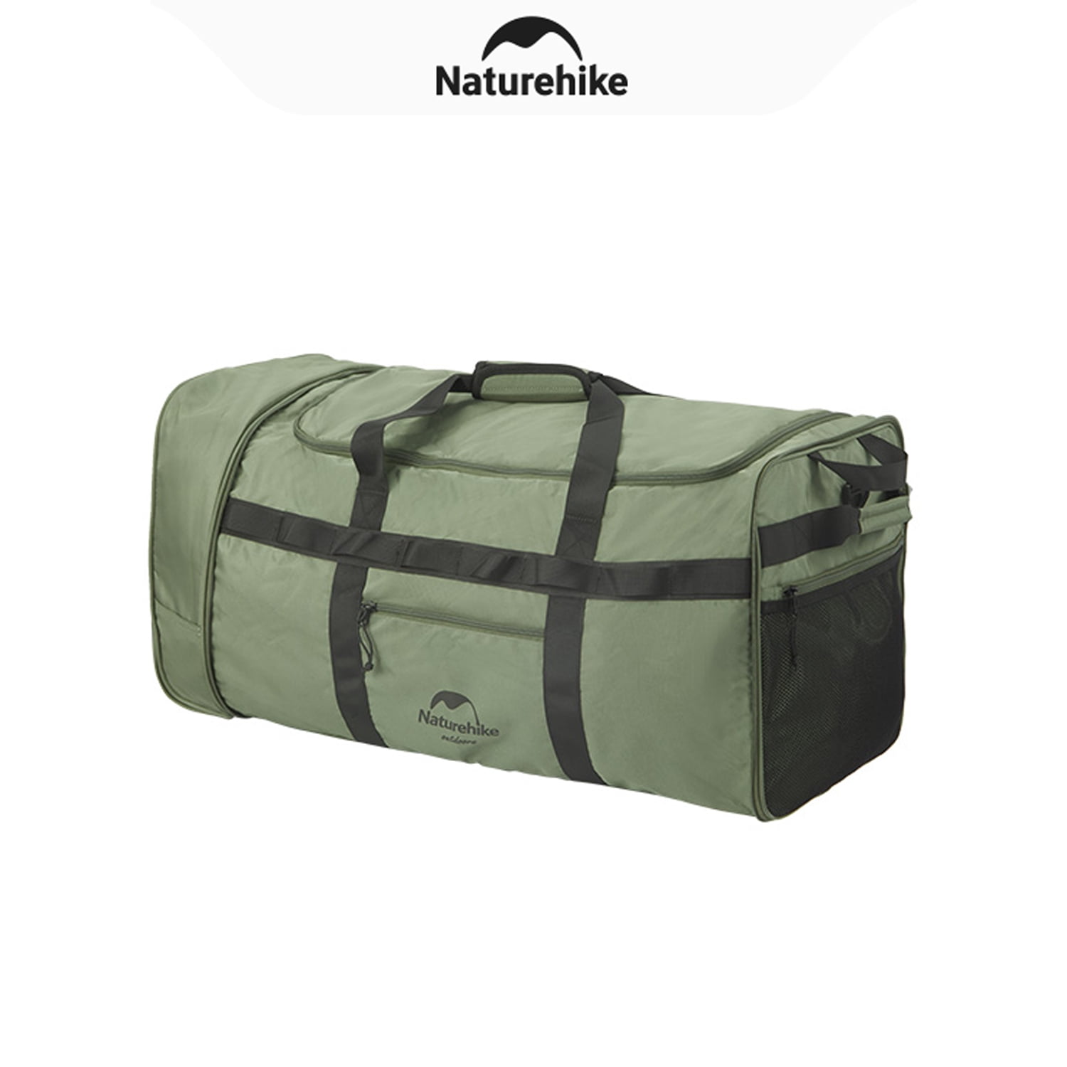 Naturehike, Collapsible Duffel Bag with Wheels, Portable 88L Large Capacity Sports & Travel Bag, Foldable Travel Luggage Bag for Adult, Tear-resistant Polyester Fabric, For Camping/Traveling/Touring