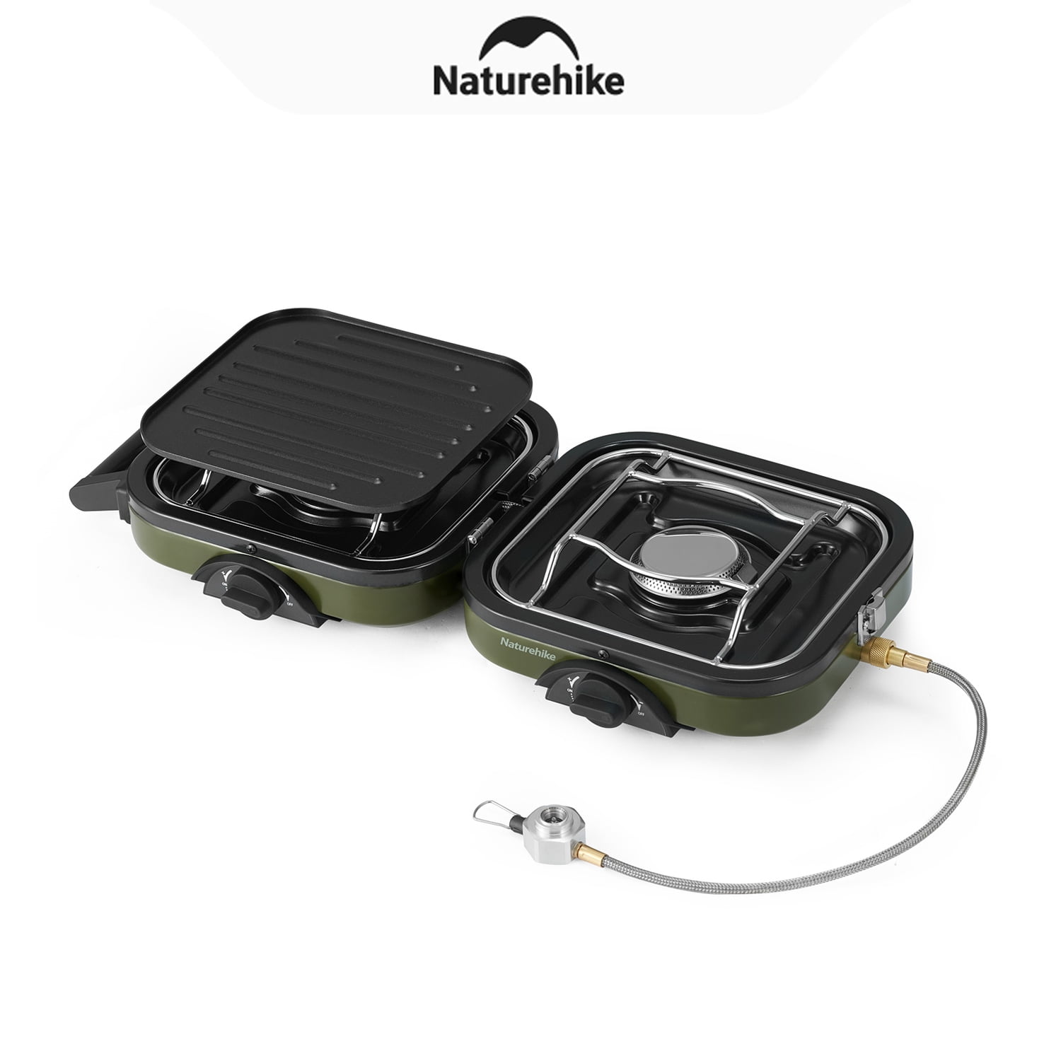Naturehike,Double Burner Outdoor Gas Stove, Portable Propane Stove