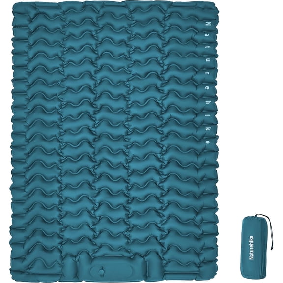 Naturehike Double Camping Sleeping Pad, Ultralight Inflatable Sleeping Mat