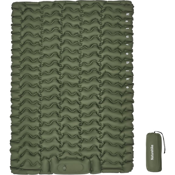 Naturehike Double Camping Sleeping Pad, Ultralight Inflatable Sleeping Mat