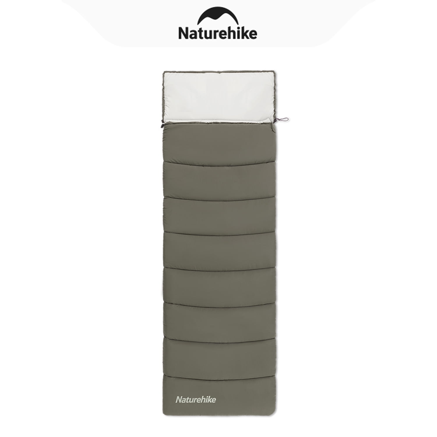 Naturehike, Envelope Hooded Sleeping Bag, Water Repellent Skin-friendly Sleeping Bag, Removable & Spliced Design, Machine Washable, For Home/Hiking/Travel/Camping