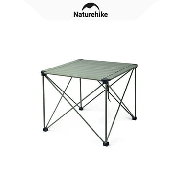 Naturehike, Foldable Camping Table, Quad Fold Lightweight Aluminum Camping Table, Roll-up Outdoor Camping Table for 4-6 People, For Outdoor Picnic/Cooking/Fishing/Grilling.