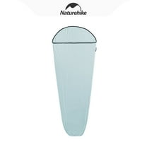 Naturehike Hut Sleeping Bag Ultralight Sleeping Bag Liner only 390g High Elasticity Travel Sleeping Bag with Small Pack Size for Backpacking, Blue