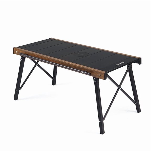 Naturehike IGT Roll-Up Camping Table | Portable Aluminum & Wood | Adjustable and Lightweight