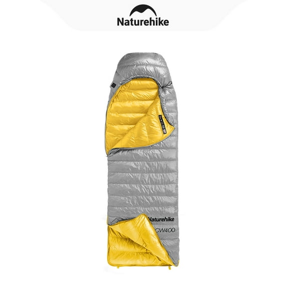 Naturehike, Lightweight Envelope Sleeping Bag, Duck Down Sleeping Bag with Hood for Adults, Water Repellent Dual-use Sleeping bag, Expandable Designed, For Hiking/Camping/RV/Home