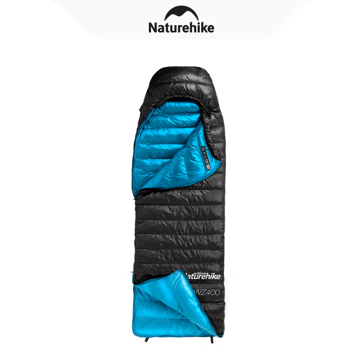 Naturehike, Lightweight Envelope Sleeping Bag, Duck Down Sleeping Bag with Hood for Adults, Water Repellent Dual-use Sleeping bag, Expandable Designed, For Hiking/Camping/RV/Home