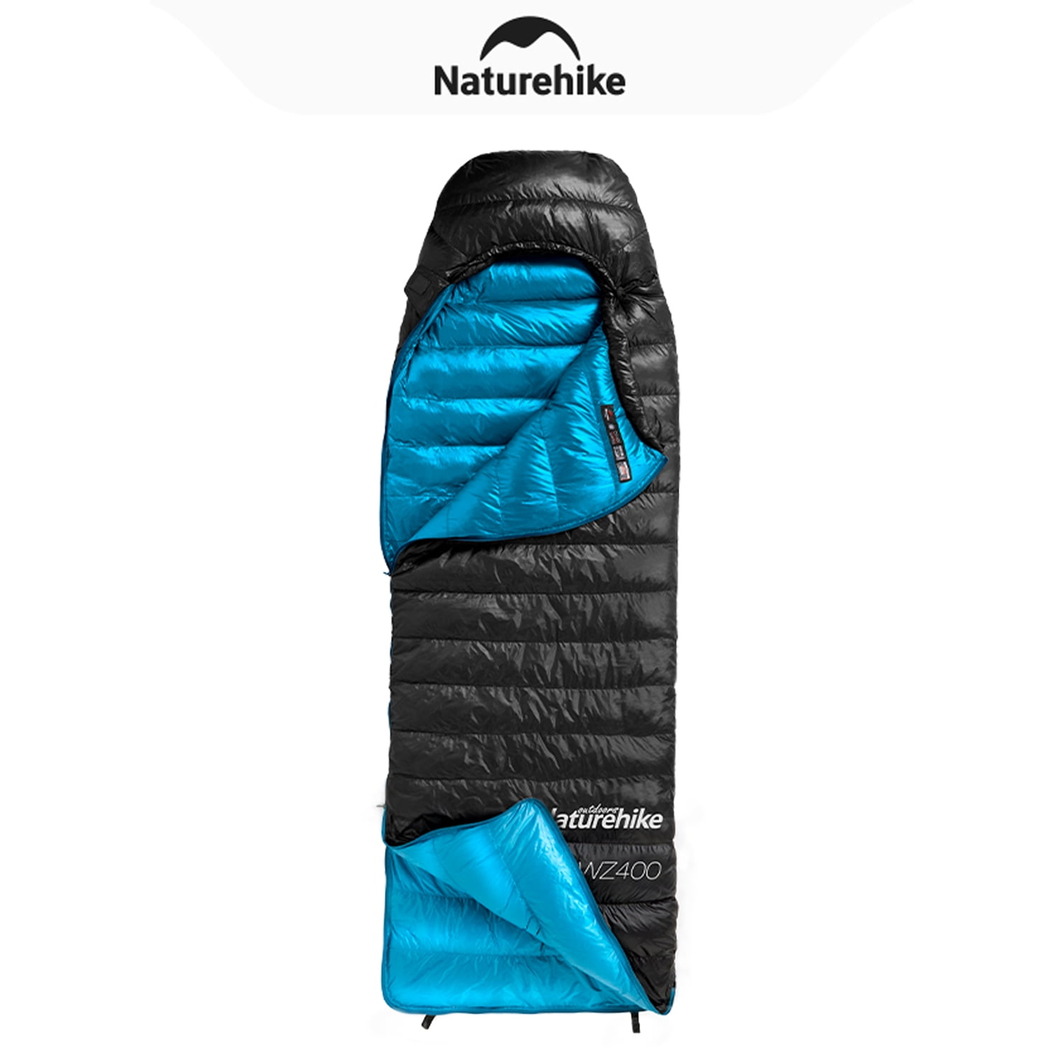 Naturehike, Lightweight Envelope Sleeping Bag, Duck Down Sleeping Bag with Hood for Adults, Water Repellent Dual-use Sleeping bag, Expandable Designed, For Hiking/Camping/RV/Home