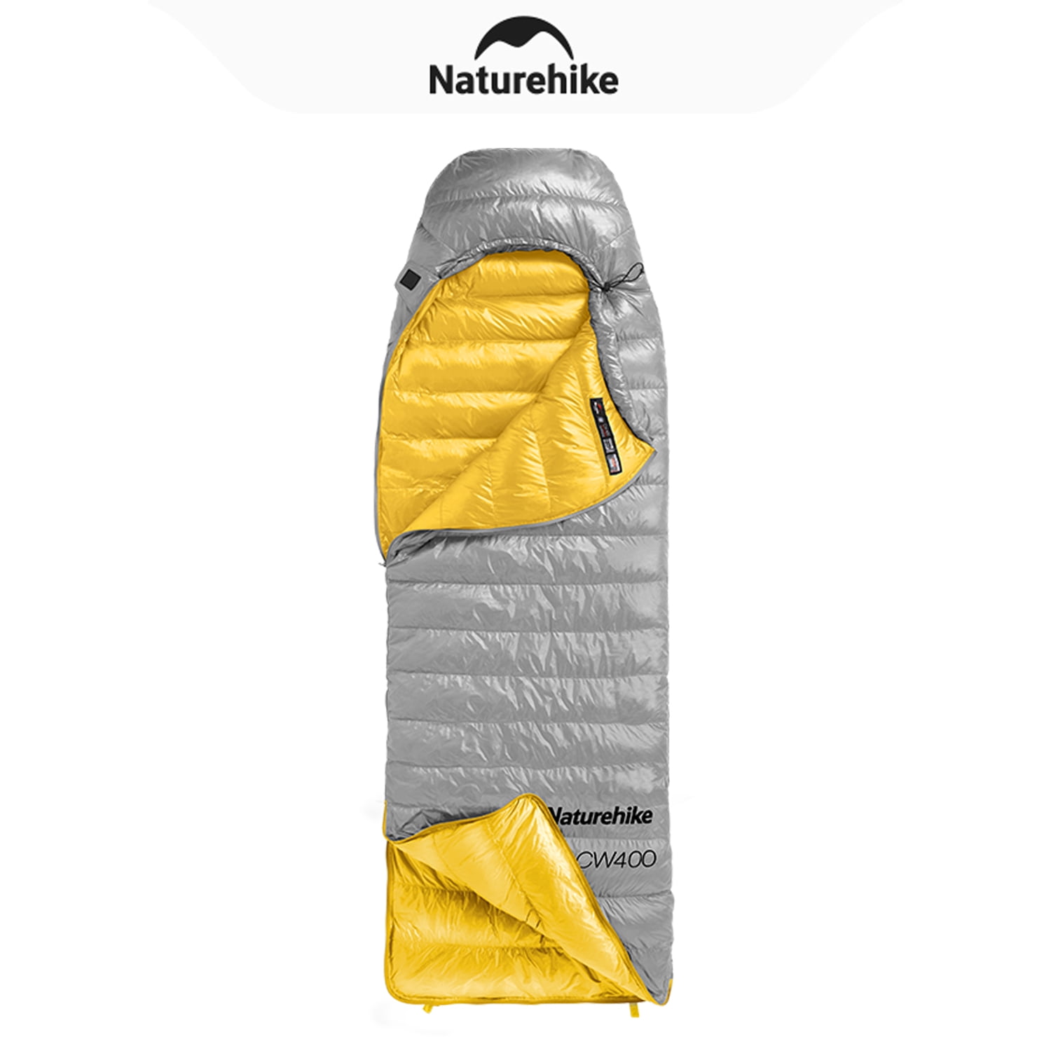Naturehike, Lightweight Envelope Sleeping Bag, Duck Down Sleeping Bag with Hood for Adults, Water Repellent Dual-use Sleeping bag, Expandable Designed, For Hiking/Camping/RV/Home
