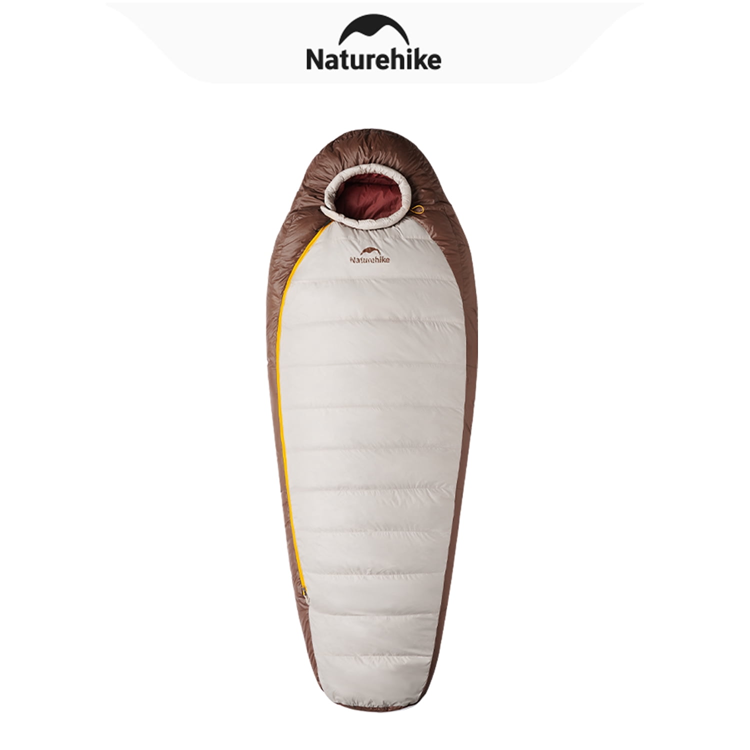 Naturehike, Mummy Sleeping Bag, Pro Outdoor Down Sleeping Bag for Cold Weather,  Water Repellent Sleeping bag with Compression Sack, High Fluffy Duck Down Filling,  For Hiking/Travel/Expedition