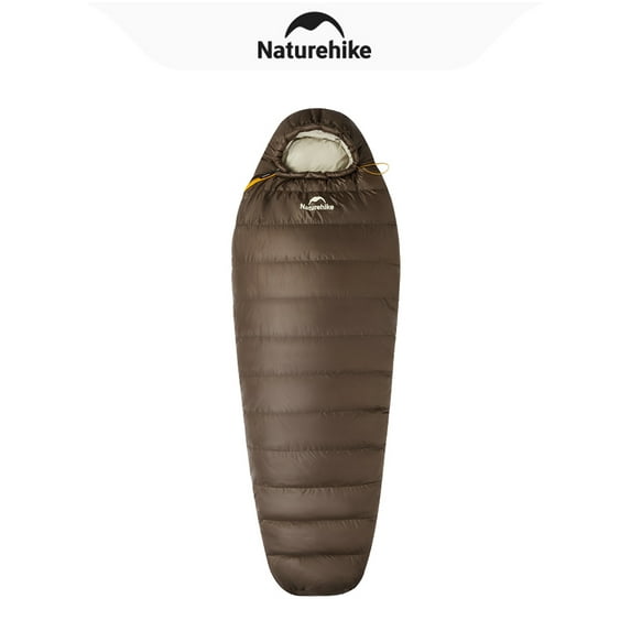Naturehike, Mummy Sleeping Bag, Pro Outdoor Down Sleeping Bag for Cold Weather, Water Repellent Sleeping bag with Compression Sack, High Fluffy Duck Down Filling, For Hiking/Travel/Expedition