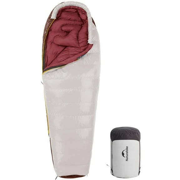 Naturehike Mummy Sleeping Bag with RDS Down,0 Degree Sleeping Bag for Adults, 650FP Cold Weather Backpacking Sleeping Bag,2.03LB Ultralight Camping Sleeping Bag 74.8*29.5in/Hiking/Travel/2025 Model