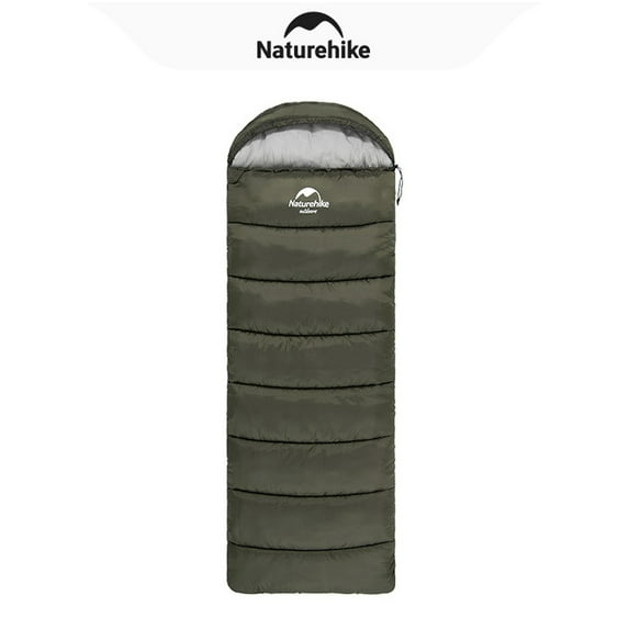 Naturehike, Sleeping Bag, U Series Envelope Cotton Sleeping Bag with Hood, Lightweight Rectangular Sleeping Bag for Adults, For Camping/Hiking/Backpacking/Travel/Home