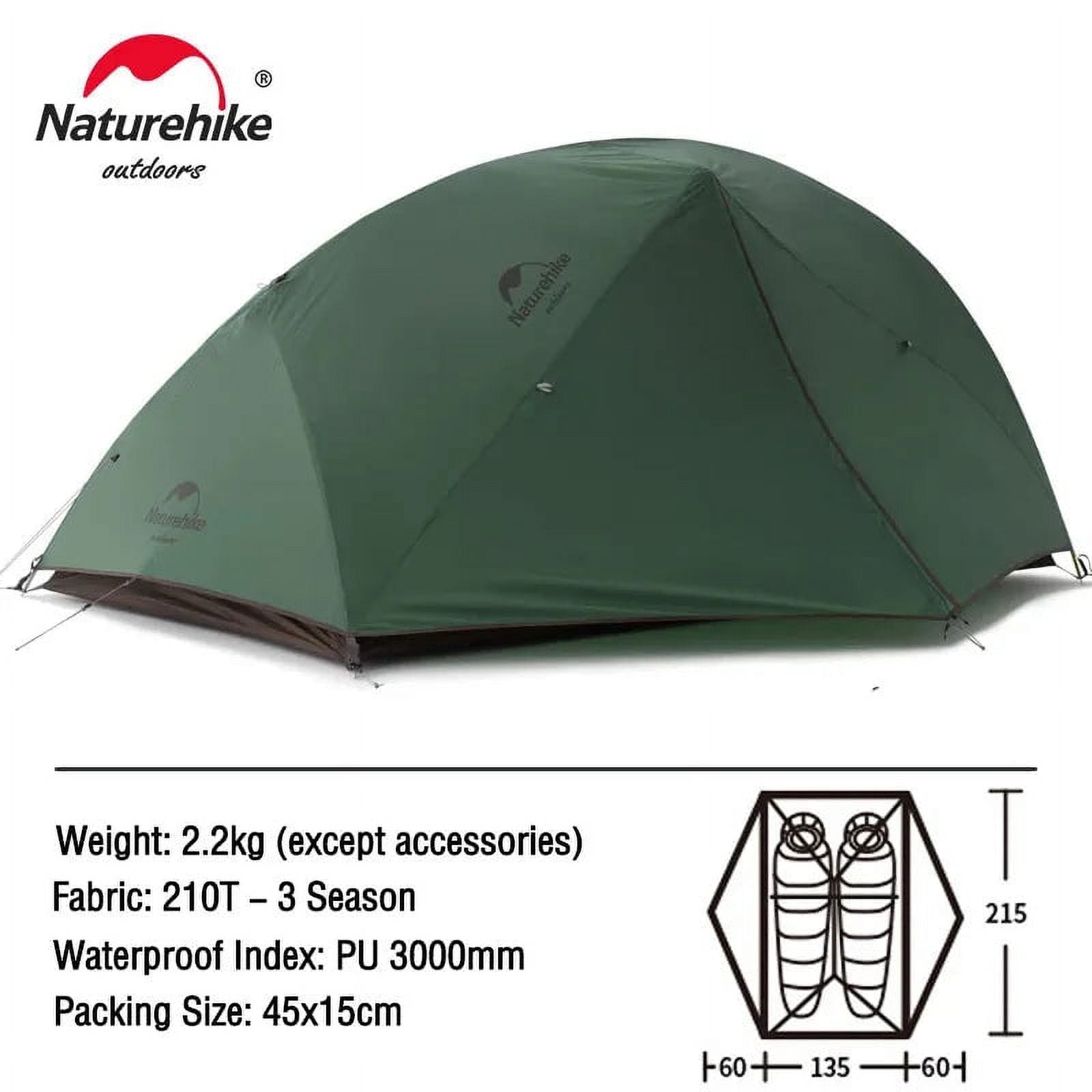 Tenda Ultraleggera Naturehike Star River UL - 2 Persone, Doppio Strato, Nylon 15D, PU3000mm, Grigio - Foto 14