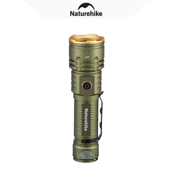 Naturehike,USB Rechargeable Outdoor Flashlight, High Lumen Flashlight, Tactical Emergency Flashlight, Long Battery Life LED Flashlight, Three light modes, IP44 Waterproof