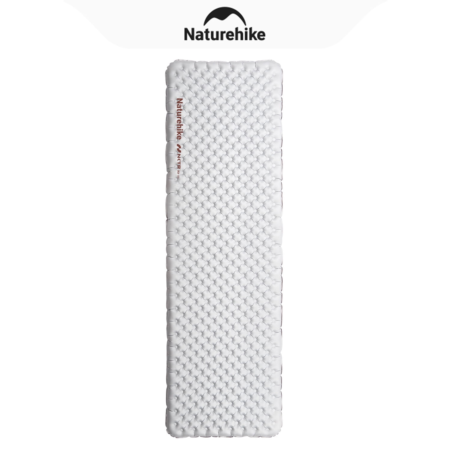 Naturehike, Ultralight Inflatable Sleeping Pad, Outdoor Hiking Insulated Camping Air Mattress, Portable Backpacking Air Sleeping Pad, Double-layer Air Valve, Thickened & Shock Absorption, R value 5.8