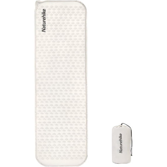 Naturehike Ultralight Self Inflating Insulated Sleeping Pad with Foam,Lightweight Rectangular Sleeping Mat for Camping Hiking,ISPO Award Winner 2024