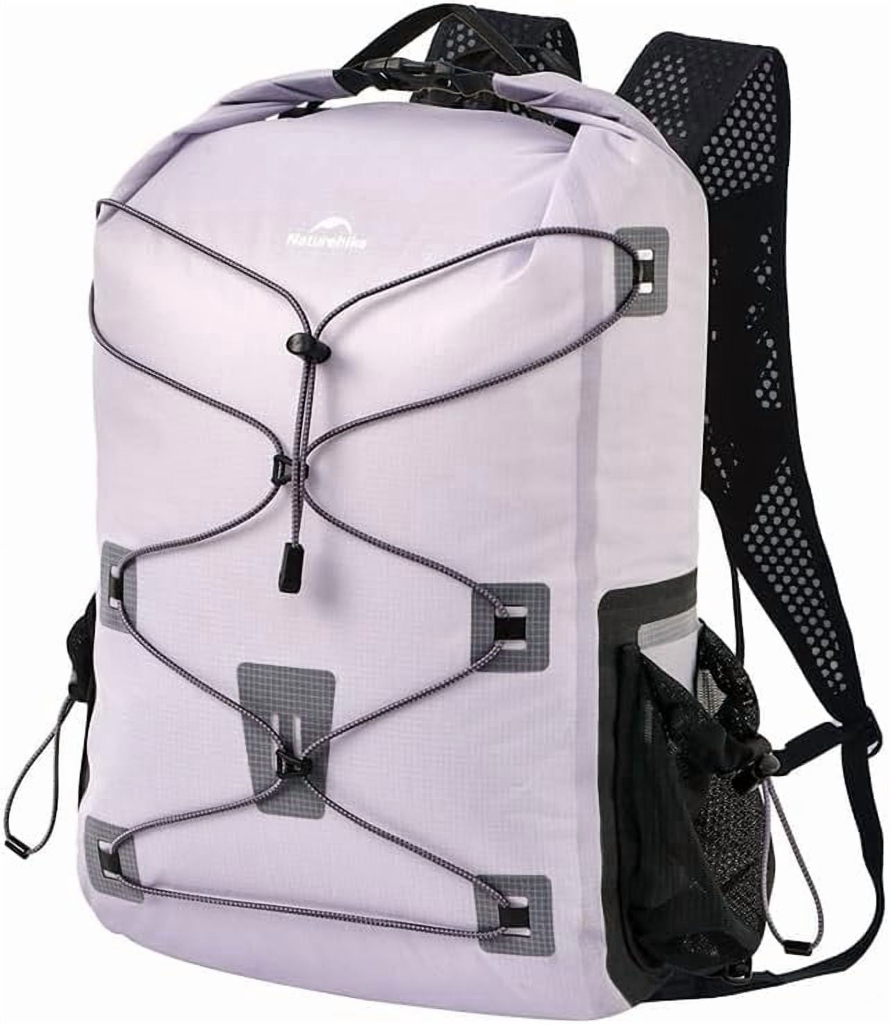 Naturehike Waterproof Dry Bag – Lightweight Large Capacity Backpack with Waterproof Pouch for Wet & Dry Camping, Outdoor Sports & Travel, 18L Purple