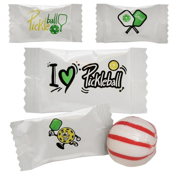 Naturejam 100 Count Pickleball Themed Peppermints Candy - Perfect Gifts for Pickleball Lovers
