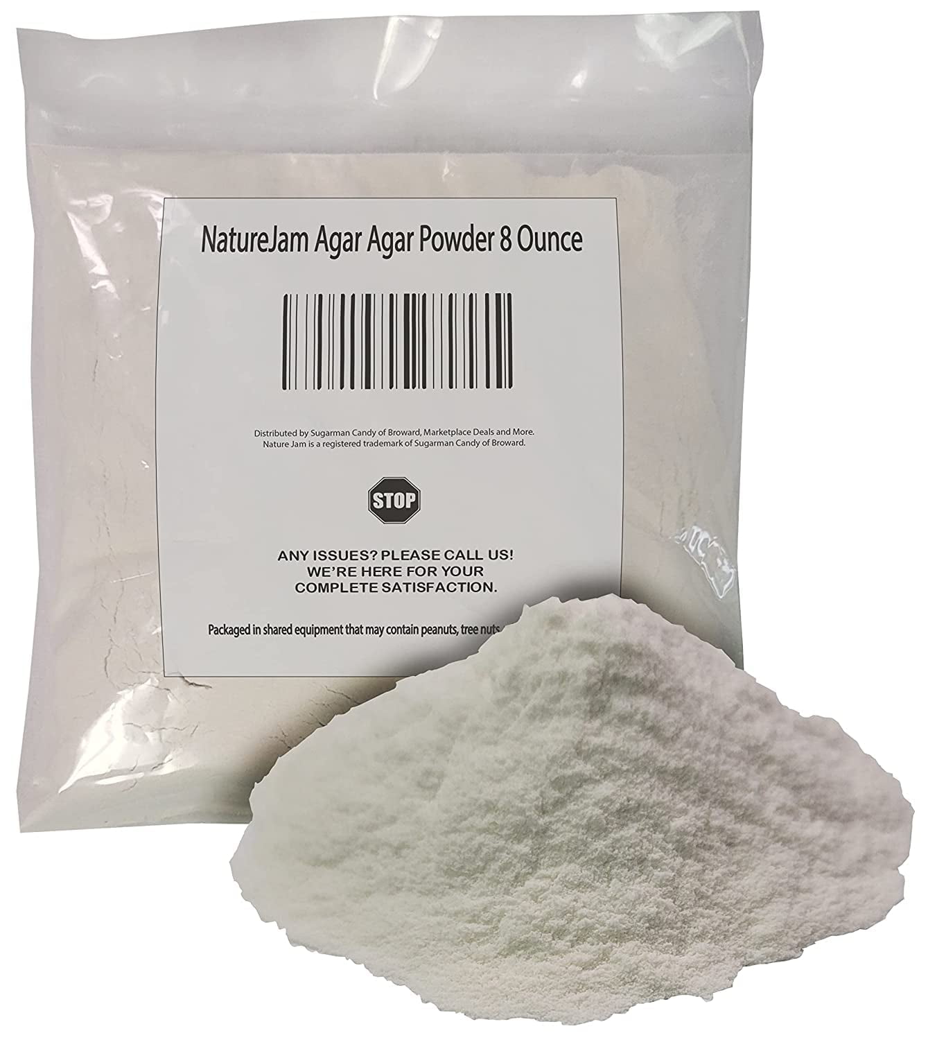 Naturejam Agar Agar Powder 8 Ounce BagPremium Gel Strength Gelatin Substitute for Vegans