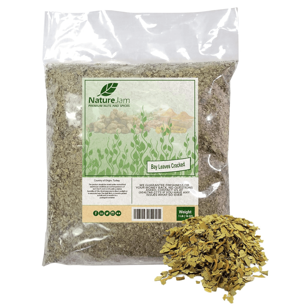 Naturejam Bay Leaves (Cracked/Pieces) Bulk Bag 1 Pound