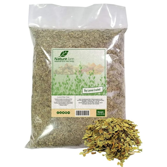Naturejam Bay Leaves (Cracked/Pieces) Bulk Bag 2 Pound