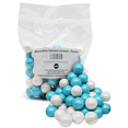 thumbnail image 1 of Naturejam Blue & White Shimmery Gumballs 1 Pound Size-1 inch-for Boy Baby Shower or Gender Reveal, 1 of 6