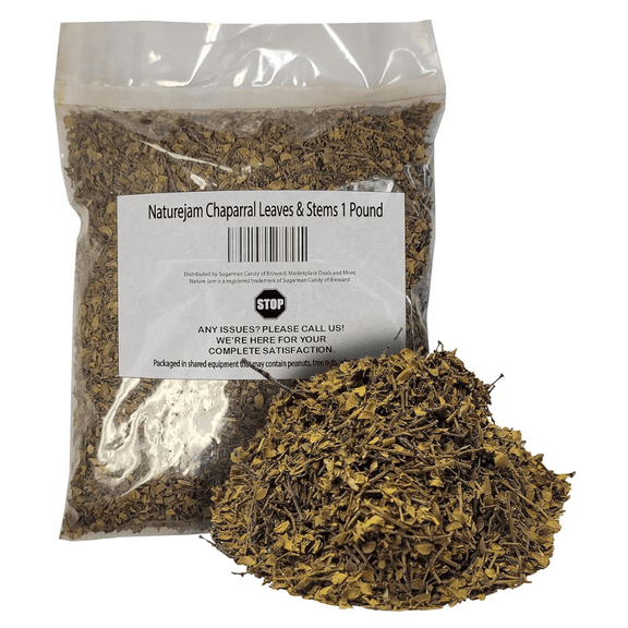 Naturejam Chaparral Leaves & Stems 1 Pound Bulk-Aka Gobernadora 100% Natural From Mexico- Leaves