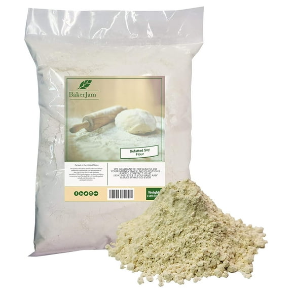 Naturejam Defatted Soy Flour 2 Pounds Bulk Bag-Made in USA