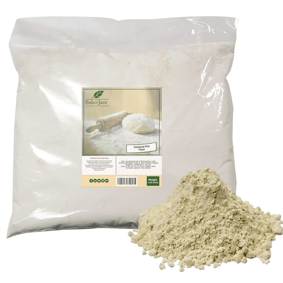 Naturejam Defatted Soy Flour 4 Pounds Bulk Bag-Made in USA
